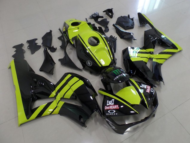 13-21 Grün Schwarz CBR600RR Motorrad Verkleidung