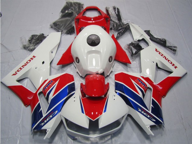 13-21 Rot Weiß Blau HRC CBR600RR Motorrad Verkleidungen