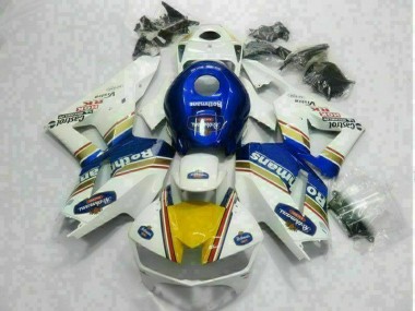 13-21 Weiß Blau CBR600RR Motorrad Verkleidung