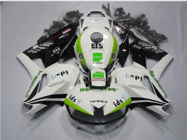 13-21 Weiß Grün Hannspree ETS CBR600RR Motorrad Verkleidung