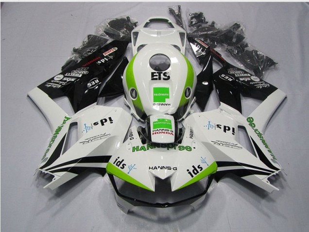 13-21 Weiß Grün Hannspree ETS CBR600RR Motorrad Verkleidung