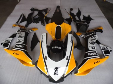 15-19 Gelb Weiß Schwarz YZF R1 Motorrad Verkleidung