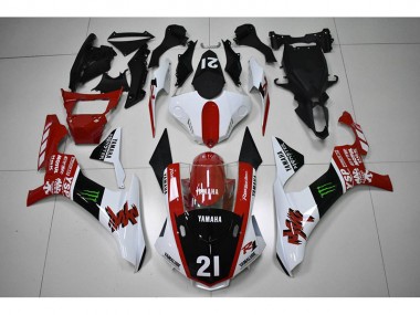 15-19 Rot Schwarz 21 YZF R1 Motorrad Verkleidung