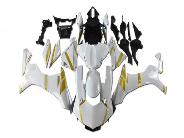 15-19 Weiß Gold YZF R1 Motorrad Verkleidung