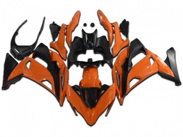17-19 Orange Schwarz EX650 Motorrad Verkleidung