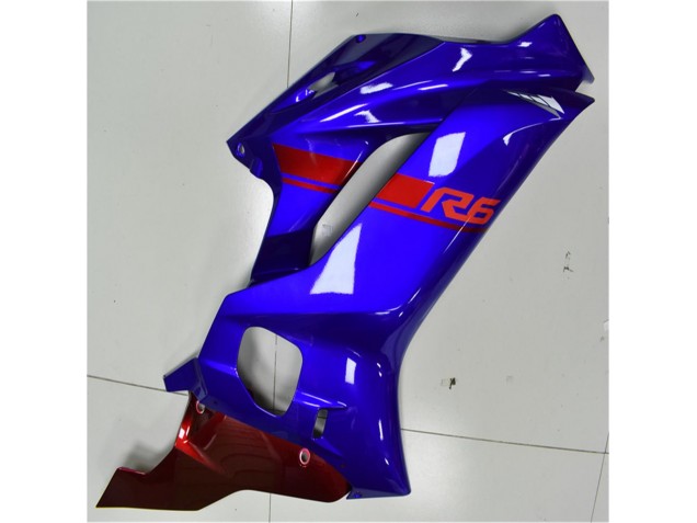 17-21 Blau Rot YZF R6 Motorrad Verkleidung