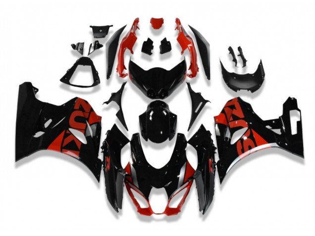 17-21 Schwarz Rot GSXR 1000 Motorrad Verkleidungen