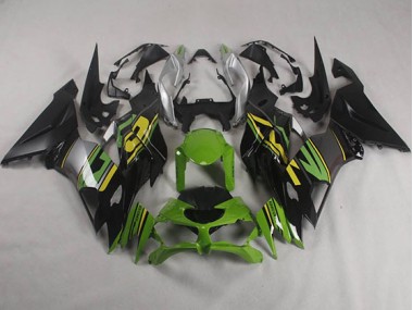 19-23 Schwarz Grün ZX6R Motorrad Verkleidung