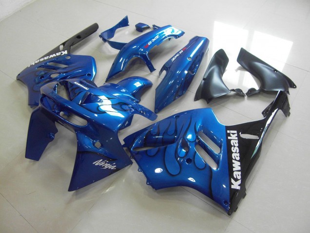 94-97 Blau schwarze Flamme ZX9R Motorrad Verkleidungen