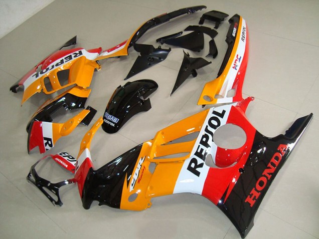 95-98 Orange Schwarz Repsol CBR600 F3 Motorrad Verkleidung 95-98 Orange Schwarz Repsol CBR600 F3 Motorrad Verkleidung