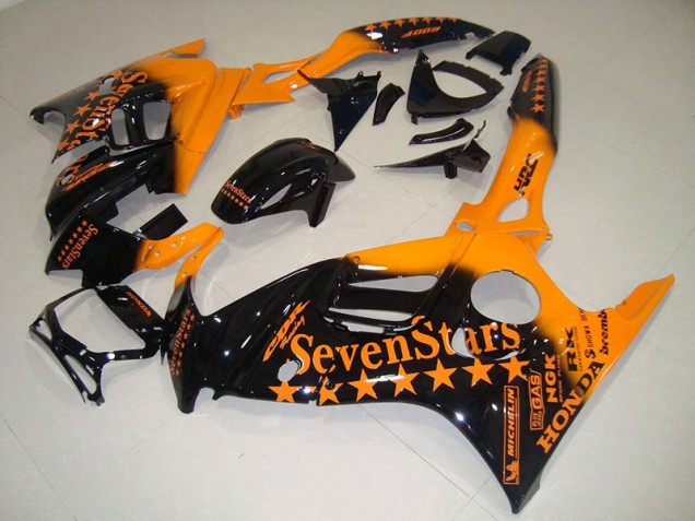 95-98 Schwarz Orange Sieben Sterne CBR600 F3 Motorrad Verkleidung 95-98 Schwarz Orange Sieben Sterne CBR600 F3 Motorrad Verkleidung