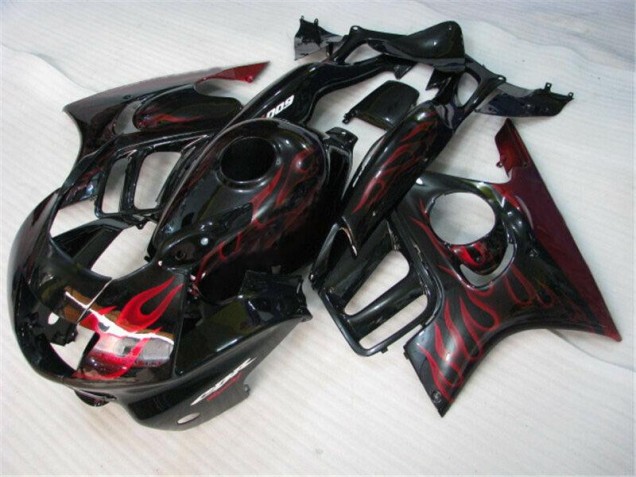 95-98 Schwarz rote Flamme CBR600 F3 Motorrad Verkleidung