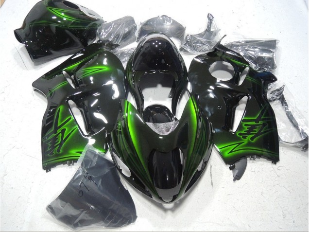 96-07 Schwarz Grün GSXR 1300 Hayabusa Motorrad Verkleidung 96-07 Schwarz Grün GSXR 1300 Hayabusa Motorrad Verkleidung