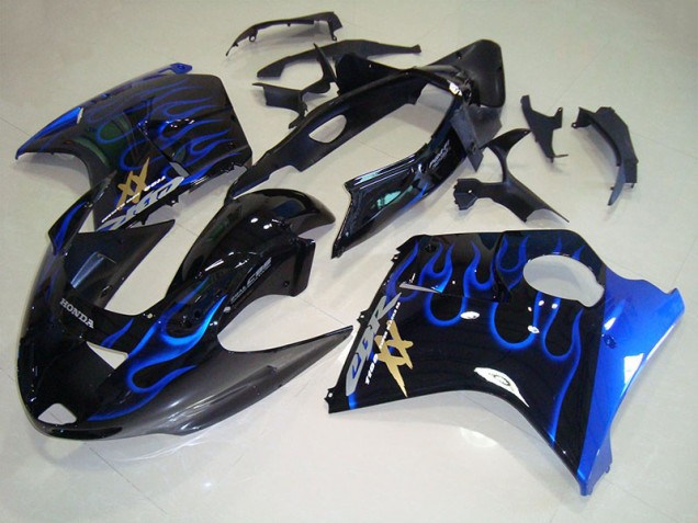 96-07 Schwarze Blau Flamme CBR1100XX Blackbird Motorrad Verkleidung 96-07 Schwarze Blau Flamme CBR1100XX Blackbird Motorrad Verkleidung