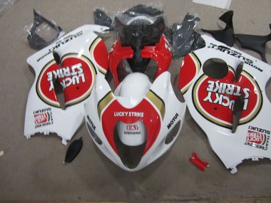 96-07 Weiß Lucky Strike Motul GSXR 1300 Hayabusa Motorrad Verkleidung