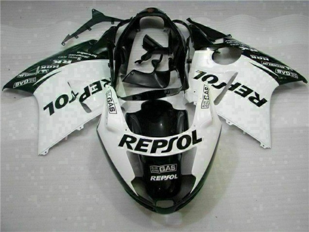 96-07 Weiß Schwarz Repsol CBR1100XX Motorrad Verkleidung