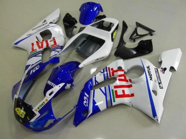 98-02 Blau Weiß Fiat YZF R6 Motorrad Verkleidung