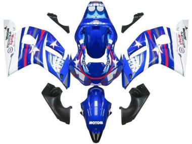 98-02 Blau Weiß Star Fiat YZF R6 Motorrad Verkleidung