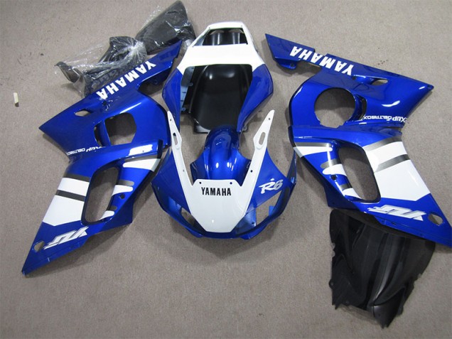 98-02 Blau Weiß YZF R6 Motorrad Verkleidung 98-02 Blau Weiß YZF R6 Motorrad Verkleidung