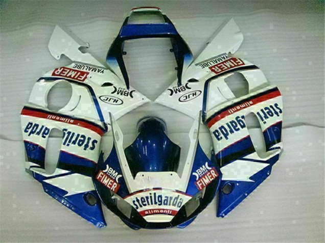 98-02 Blau Weiß YZF R6 Motorrad Vollverkleidung 98-02 Blau Weiß YZF R6 Motorrad Vollverkleidung