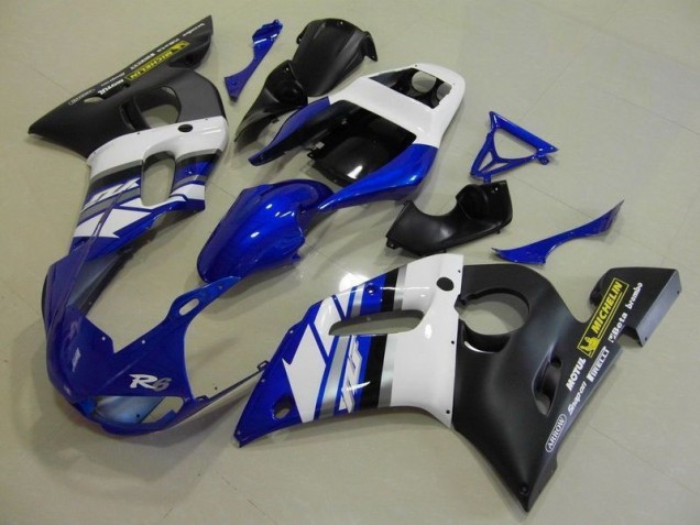 98-02 Blau Weiß und Schwarz YZF R6 Motorrad Verkleidung