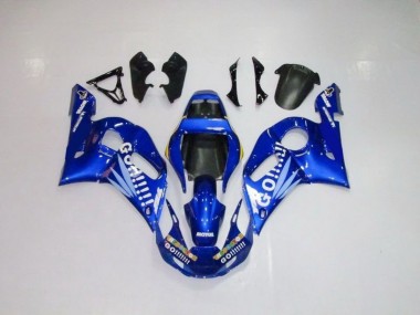 98-02 Blau weiße Go Motul YZF R6 Motorrad Verkleidung