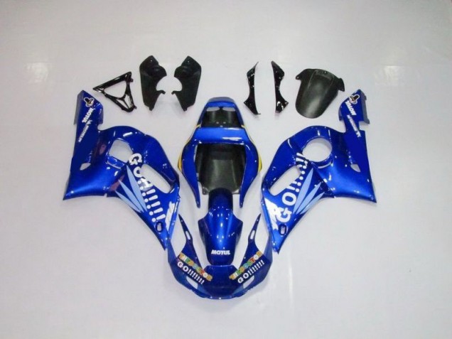 98-02 Blau weiße Go Motul YZF R6 Motorrad Verkleidung 98-02 Blau weiße Go Motul YZF R6 Motorrad Verkleidung