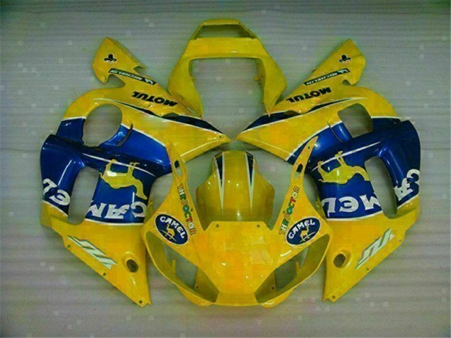 98-02 Gelb Blau YZF R6 Motorrad Vollverkleidung