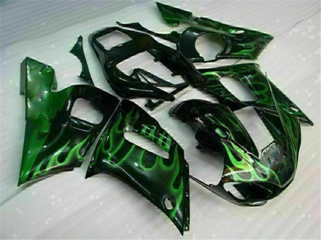 98-02 Grün Schwarz YZF R6 Motorrad Verkleidung