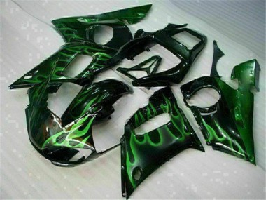 98-02 Grün Schwarz YZF R6 Motorrad Verkleidung