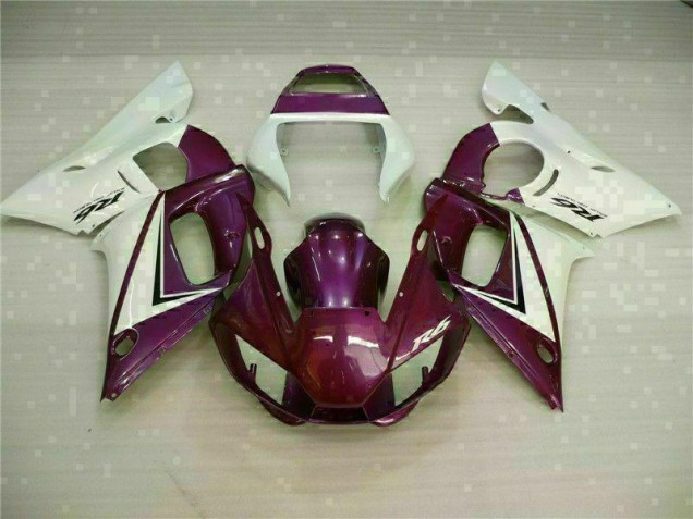 98-02 Lila Weiß YZF R6 Motorrad Verkleidung 98-02 Lila Weiß YZF R6 Motorrad Verkleidung
