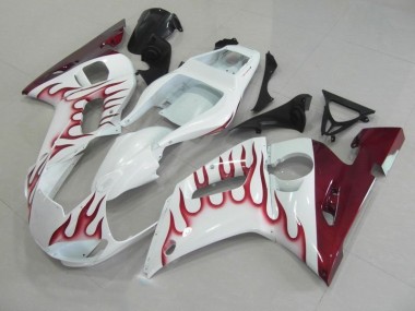 98-02 Rot Flamme YZF R6 Motorrad Verkleidung