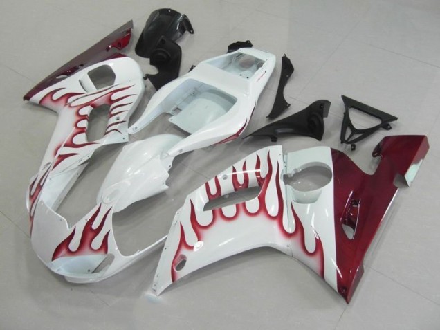 98-02 Rot Flamme YZF R6 Motorrad Verkleidung 98-02 Rot Flamme YZF R6 Motorrad Verkleidung