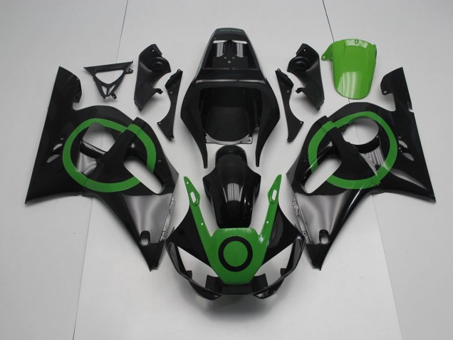 98-02 Schwarz Grün Kreis YZF R6 Motorrad Verkleidung