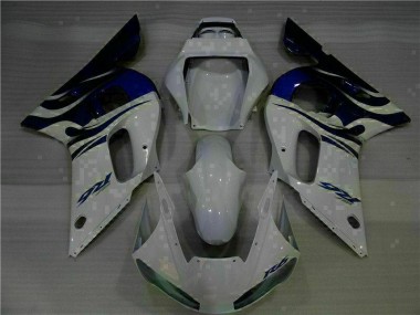 98-02 Weiß Blau YZF R6 Motorrad Verkleidungen