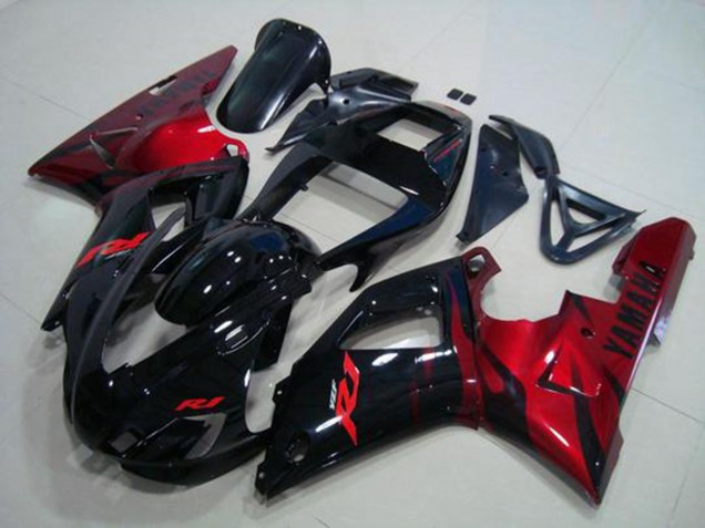 98-99 Schwarz Rot YZF R1 Motorrad Verkleidung