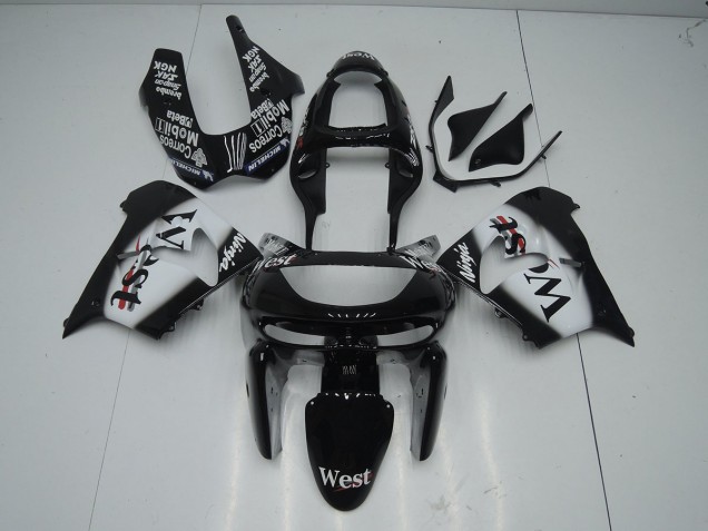 98-99 Schwarz West ZX9R Motorrad Verkleidung 98-99 Schwarz West ZX9R Motorrad Verkleidung